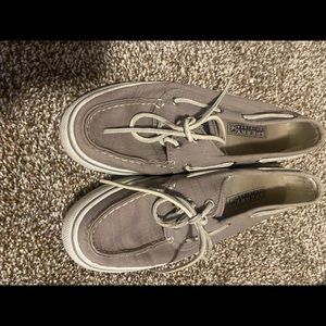 Grey Sperry’s, size 6 1/2